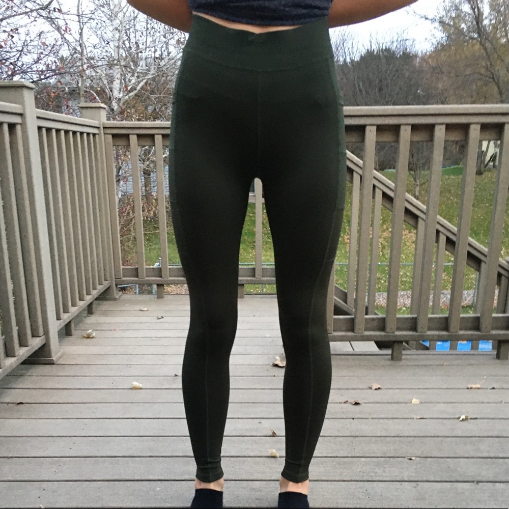 Dark green leggings